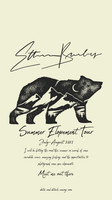 Hiking t-shirt print with grizzly bear and mountains - explore t